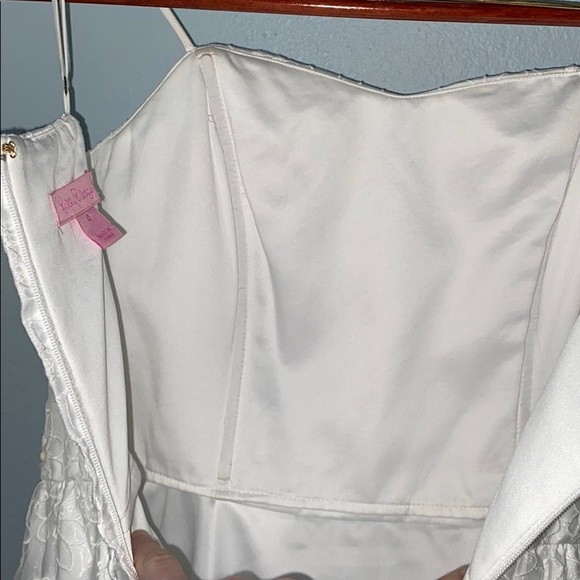 Lilly Pulitzer White Lace Strapless Dress - Picture 7 of 8